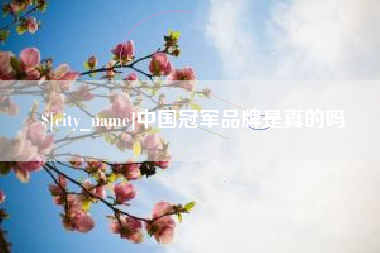 贺州中国冠军品牌是真的吗