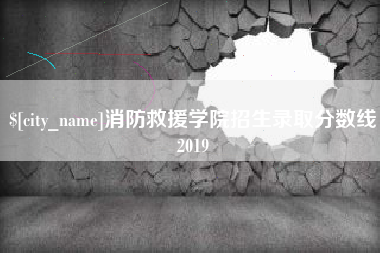贺州消防救援学院招生录取分数线2019