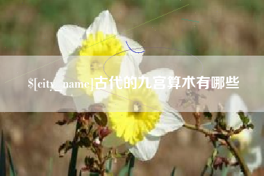贺州古代的九宫算术有哪些