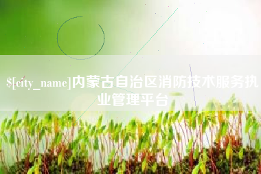 贺州内蒙古自治区消防技术服务执业管理平台