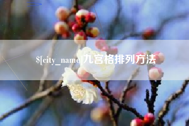贺州九宫格排列方法