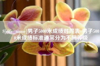 贺州男子5000米成绩对照表-男子5000米成绩标准通常分为不同等级