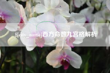 贺州西方命数九宫格解析