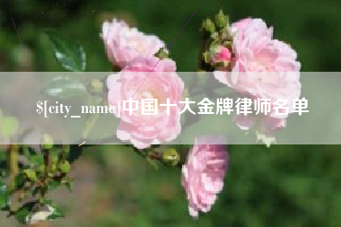 贺州中国十大金牌律师名单