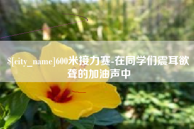 贺州600米接力赛-在同学们震耳欲聋的加油声中