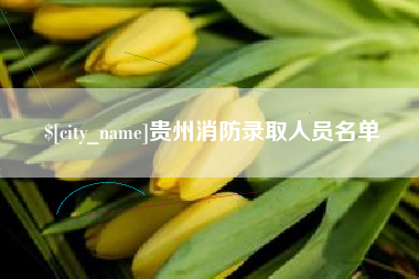 贺州贵州消防录取人员名单