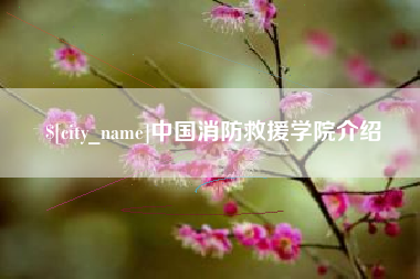 贺州中国消防救援学院介绍