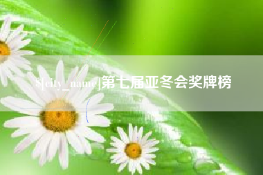 贺州第七届亚冬会奖牌榜