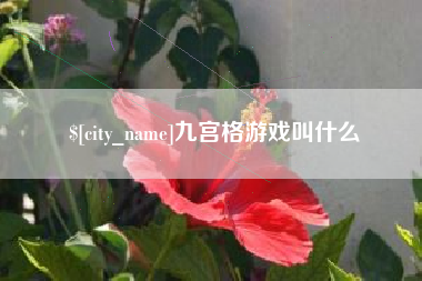 贺州九宫格游戏叫什么