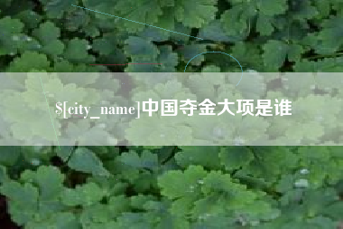 贺州中国夺金大项是谁