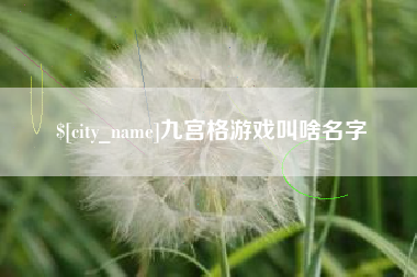 贺州九宫格游戏叫啥名字
