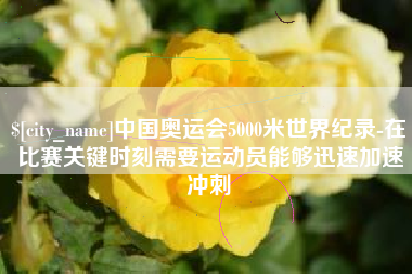 贺州中国奥运会5000米世界纪录-在比赛关键时刻需要运动员能够迅速加速冲刺
