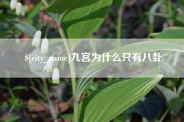 贺州九宫为什么只有八卦