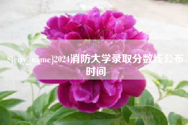 贺州2024消防大学录取分数线公布时间
