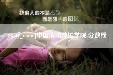 贺州中国消防救援学院 分数线