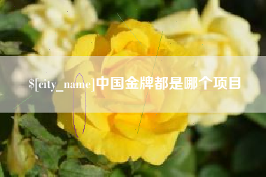 贺州中国金牌都是哪个项目