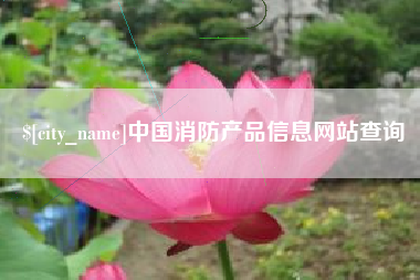 贺州中国消防产品信息网站查询