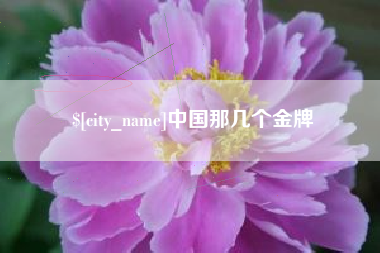 贺州中国那几个金牌