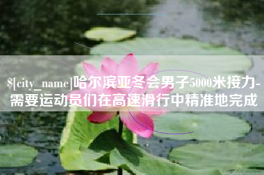 贺州哈尔滨亚冬会男子5000米接力-需要运动员们在高速滑行中精准地完成