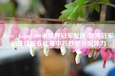 贺州5000米世界冠军配速-世界冠军们往往能在比赛中巧妙地分配体力
