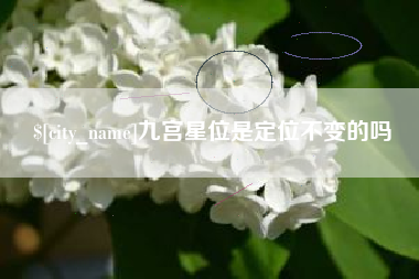 贺州九宫星位是定位不变的吗