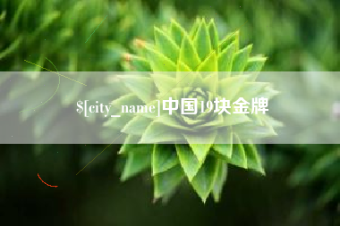 贺州中国19块金牌