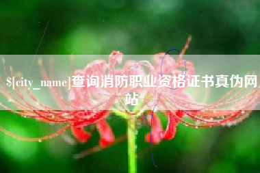 贺州查询消防职业资格证书真伪网站