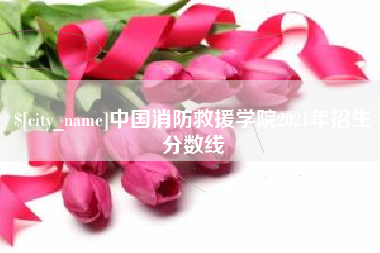 贺州中国消防救援学院2021年招生分数线