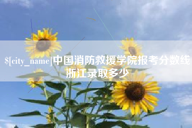 贺州中国消防救援学院报考分数线浙江录取多少