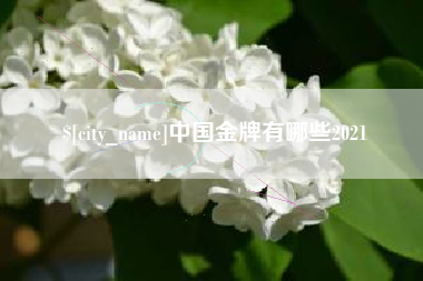 贺州中国金牌有哪些2021