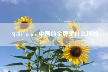 贺州中国的金牌是什么样的